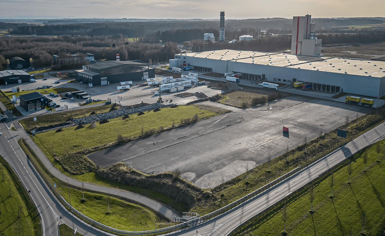 Construction site of boeck GmbH before the start of construction