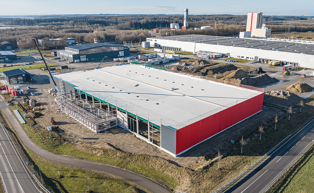 Construction site of boeck GmbH after 1 year construction phase