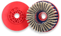 Plaque de brosse abrasive
