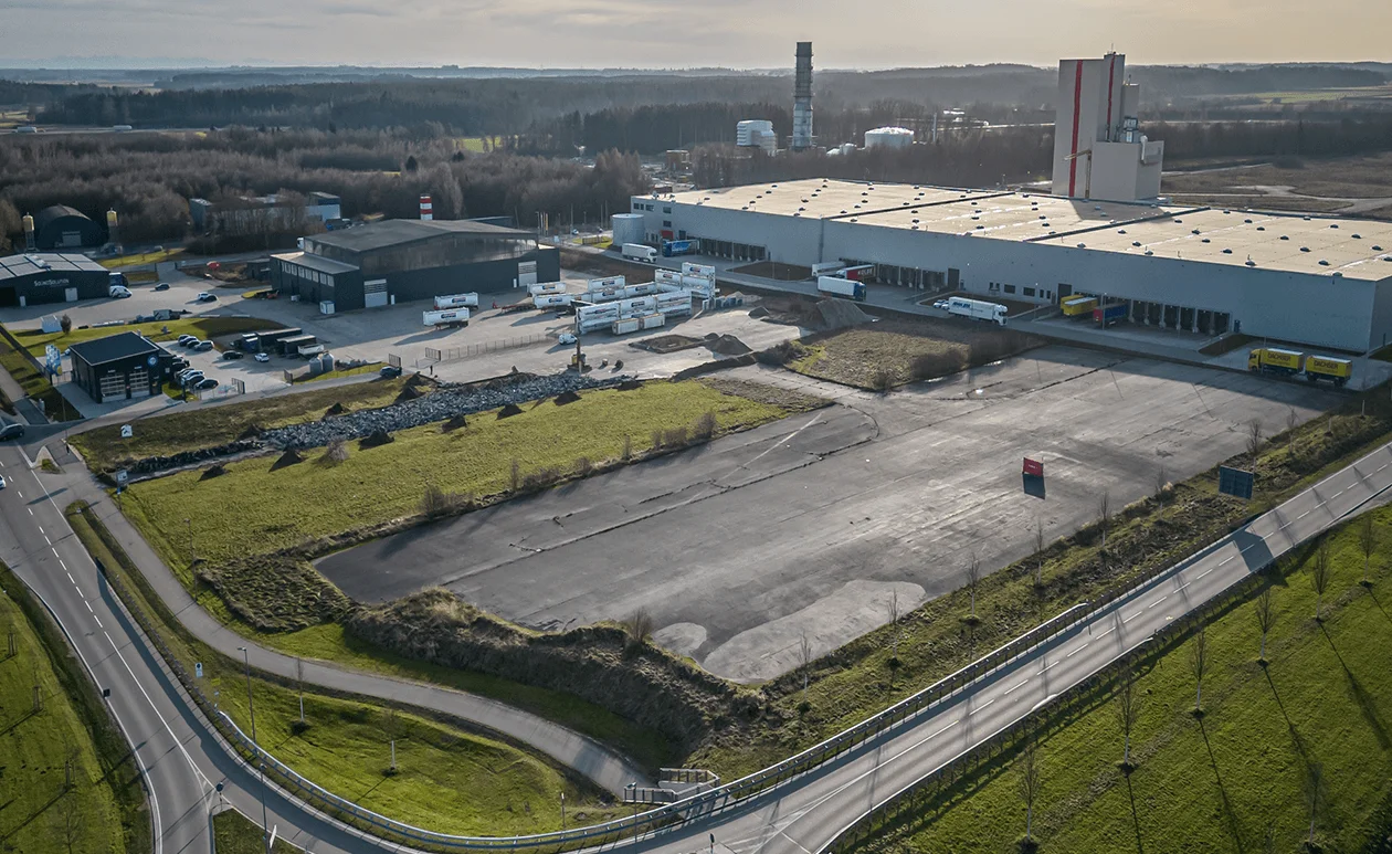 Baufläche der boeck GmbH vor dem Baustart
