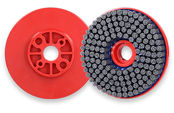 Borstelplaat voor ontbramen